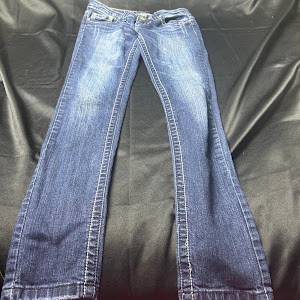 Denim Premium Womens Skinny Jeans Dark Wash Stretch Denim Size 27x28